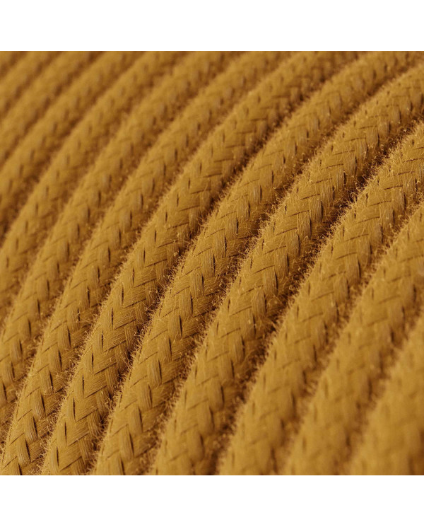 Cavo tessile Miele Dorato in cotone - L'Originale Creative-Cables - RC31 rotondo 2x0,75mm / 3x0,75mm
