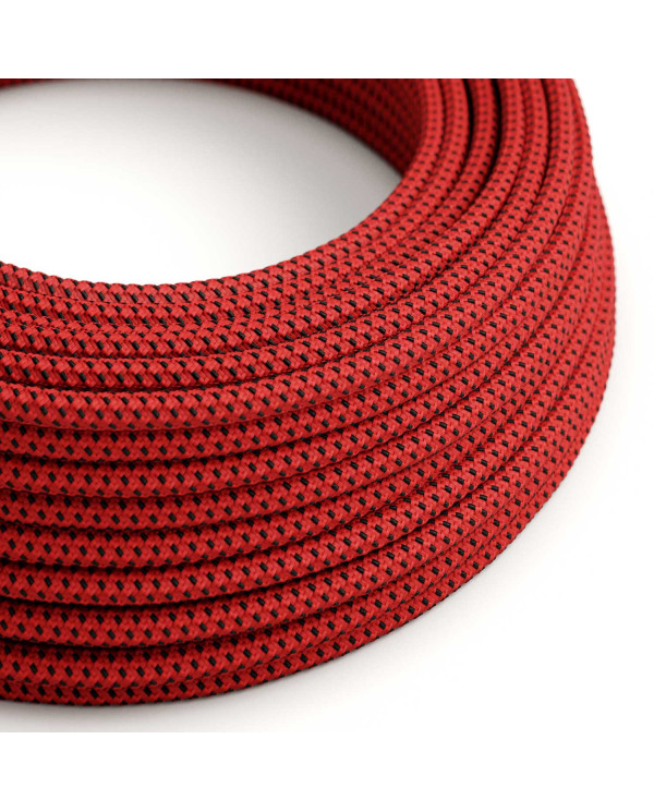 Cavo tessile Red Devil lucido 3D - L'Originale Creative-Cables - RT94 rotondo 2x0,75mm / 3x0,75mm