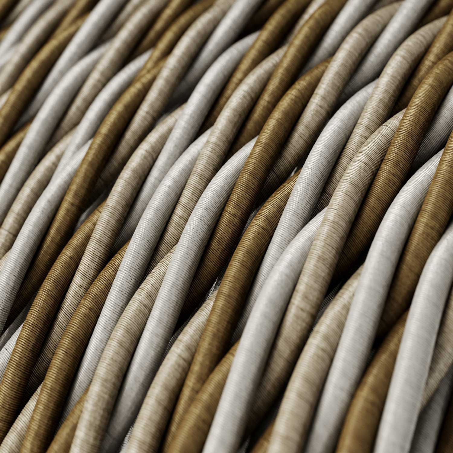 Cavo tessile Windsor lucido - L'Originale Creative-Cables - TG01 trecciato 3x0,75mm