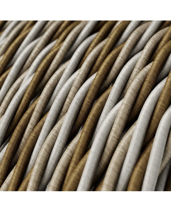 Cavo tessile Windsor lucido - L'Originale Creative-Cables - TG01 trecciato 3x0,75mm