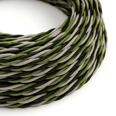 Cavo tessile Cambridge lucido - L'Originale Creative-Cables - TG02 trecciato 3x0,75mm