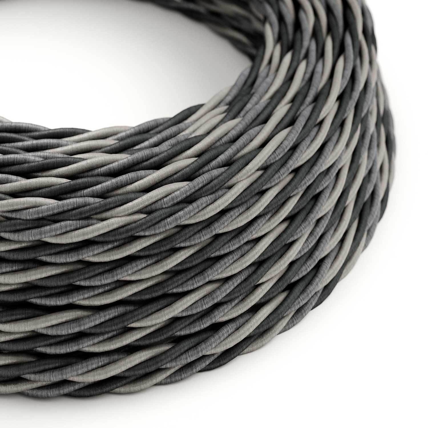 Cavo tessile Orleans lucido - L'Originale Creative-Cables - TG07 trecciato 3x0,75mm