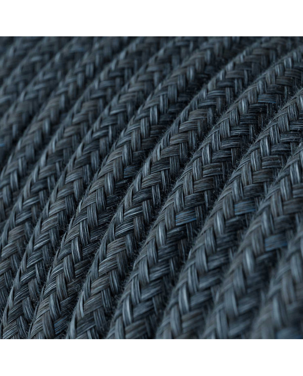 Cavo tessile Blu Mirage in cotone - L'Originale Creative-Cables - RX10 rotondo 2x0,75mm / 3x0,75mm