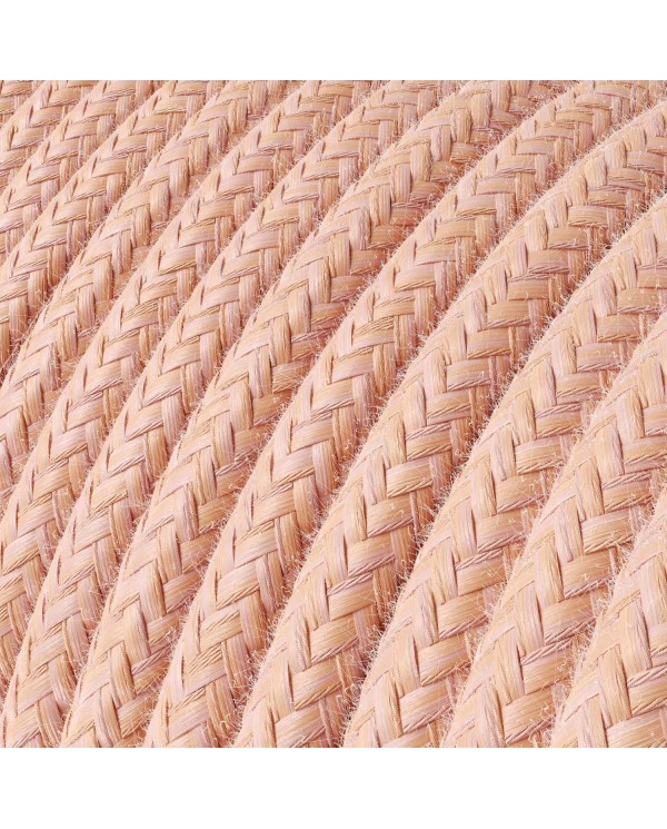 Cavo tessile Rosa Salmone in cotone - L'Originale Creative-Cables - RX13 rotondo 2x0,75mm / 3x0,75mm