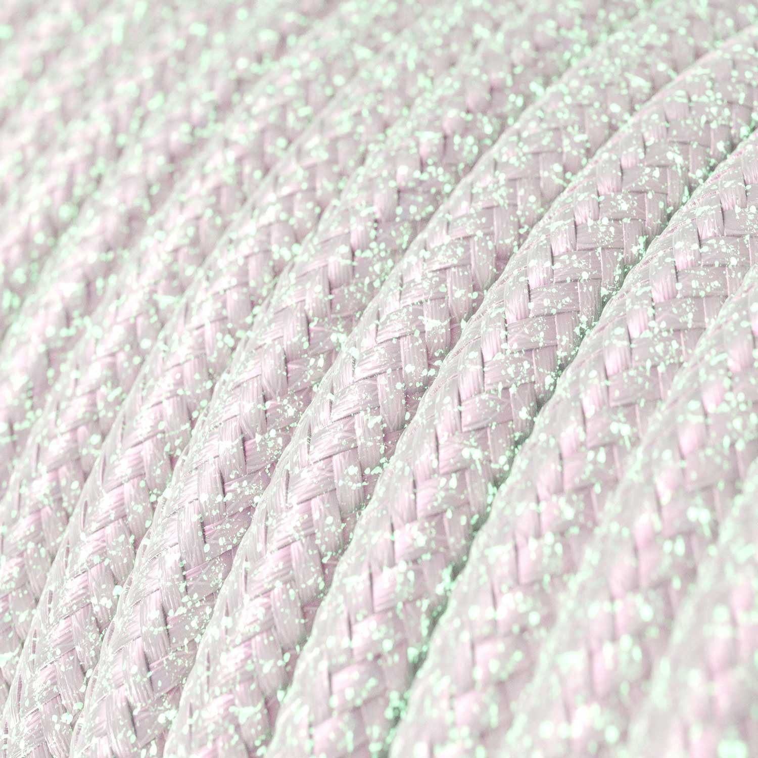 Cavo tessile Unicorn lucido e glitterato - L'Originale Creative-Cables - RL00 rotondo 2x0,75mm / 3x0,75mm