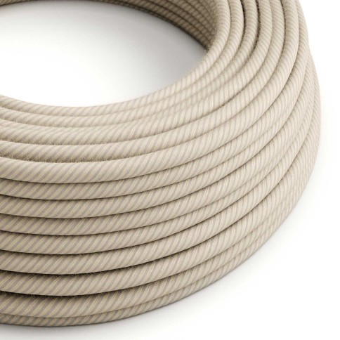 Cavo tessile Paglia in cotone e lino Vertigo - L'Originale Creative-Cables - ERD20 rotondo 2x0,75mm / 3x0,75mm
