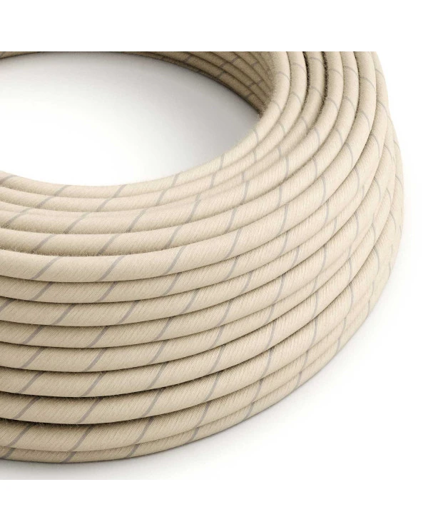 Cavo in cotone e lino Avena Vertigo - L'Originale Creative Cables, ideale per progetti di illuminazione creativi - ERD23