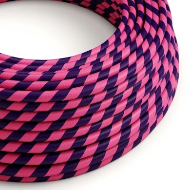 Cavo tessile Stregatto Vertigo lucido - L'Originale Creative-Cables - ERM41 rotondo 2x0,75mm / 3x0,75mm