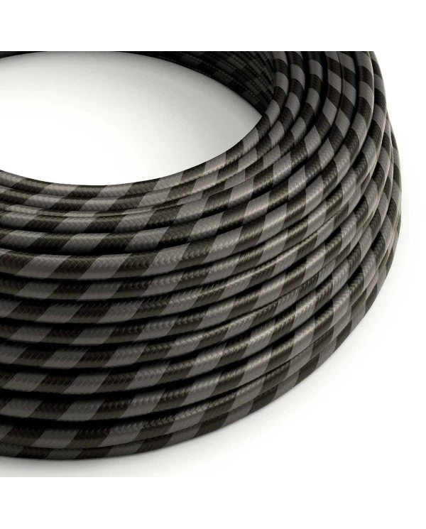 Cavo elettrico color Grafite e Nero Carbone Vertigo - L'Originale Creative Cables, per valorizzare le tue lampade - ERM54