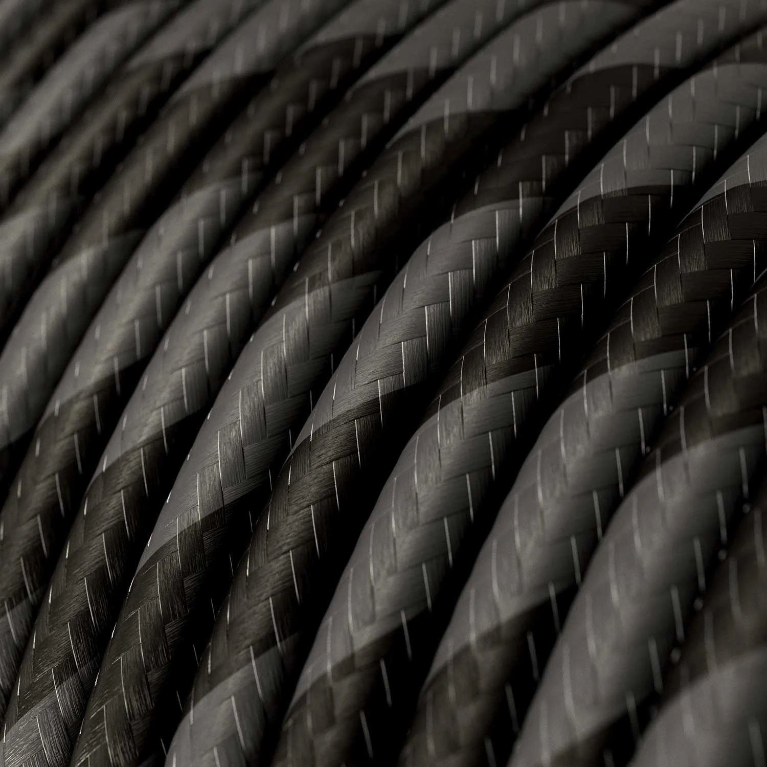 Cavo elettrico color Grafite e Nero Carbone Vertigo - L'Originale Creative Cables, per valorizzare le tue lampade - ERM54