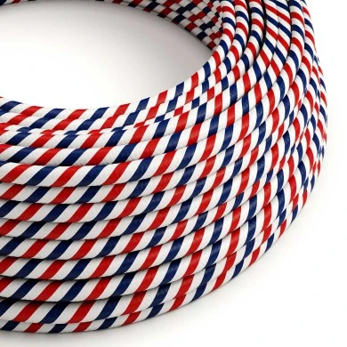 Cavo tessile Parigi Vertigo lucido - L'Originale Creative-Cables - ERM57 rotondo 2x0,75mm / 3x0,75mm