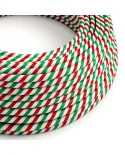 Cavo tessile colorato e lucido Roma Vertigo - L'Originale Creative Cables, per decorazioni luminose fuori dal comune - ERM58