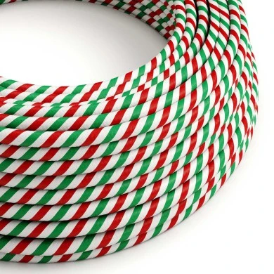 Cavo tessile Roma Vertigo lucido - L'Originale Creative-Cables - ERM58 rotondo 2x0,75mm / 3x0,75mm