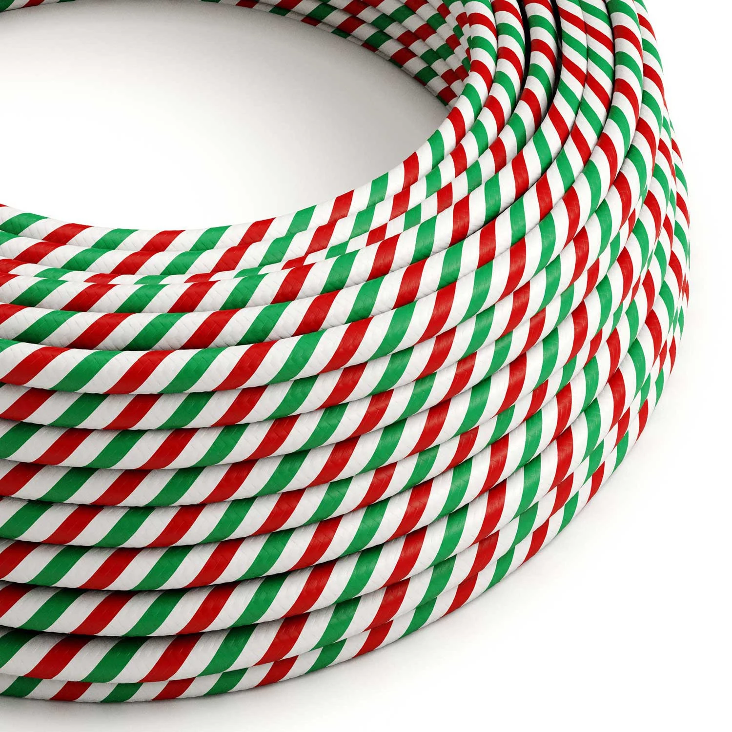 Cavo tessile colorato e lucido Roma Vertigo - L'Originale Creative Cables, per decorazioni luminose fuori dal comune - ERM58