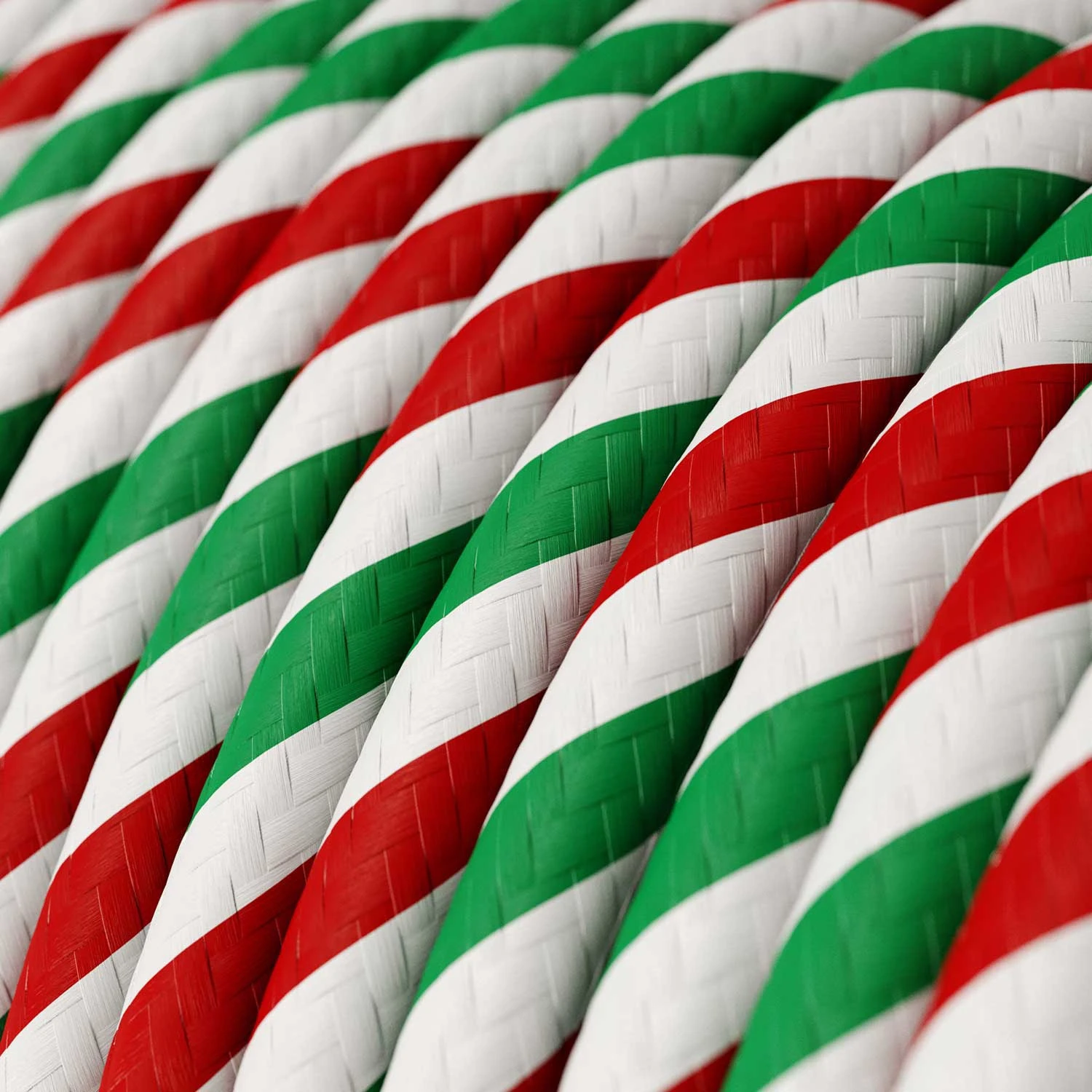 Cavo tessile colorato e lucido Roma Vertigo - L'Originale Creative Cables, per decorazioni luminose fuori dal comune - ERM58