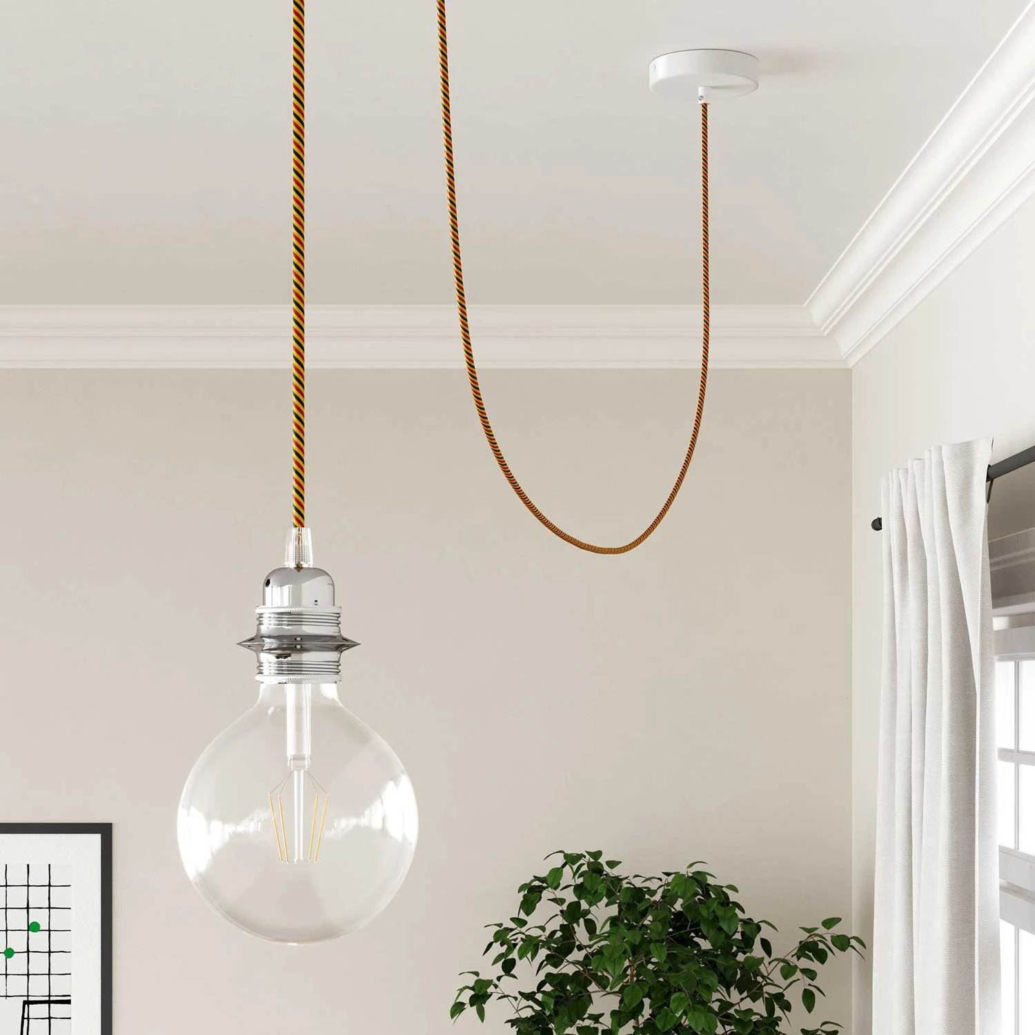 Corda elettrica per illuminazione Bruxelles Vertigo - L'Originale Creative Cables, per impianti a vista di design - ERM59