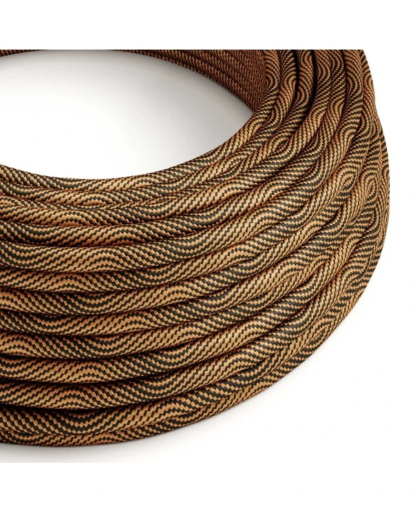 Cavo per illuminazione Optical Nero e Rame Vertigo - L'Originale Creative Cables, per creare lampade moderne - ERM66