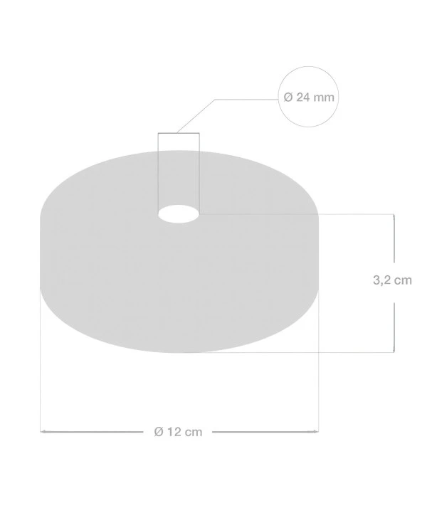 Kit rosone in legno per cordone 2XL