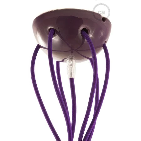 Kit rosone in ceramica a 7 fori - Viola