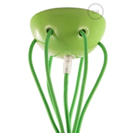 Kit rosone in ceramica a 7 fori - Verde pistacchio