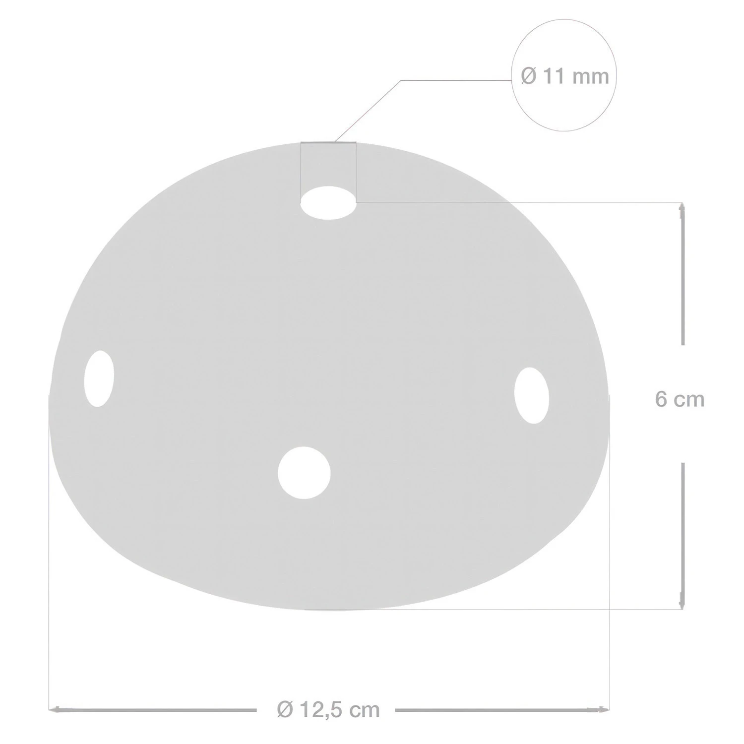 Kit rosone in ceramica a 7 fori