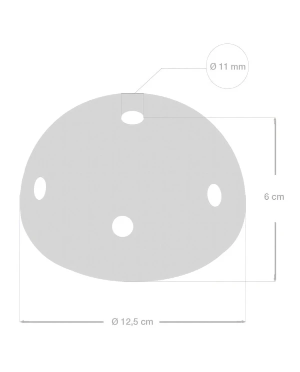 Kit rosone in ceramica a 7 fori