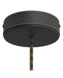 Kit rosone in legno rivestito in pelle
