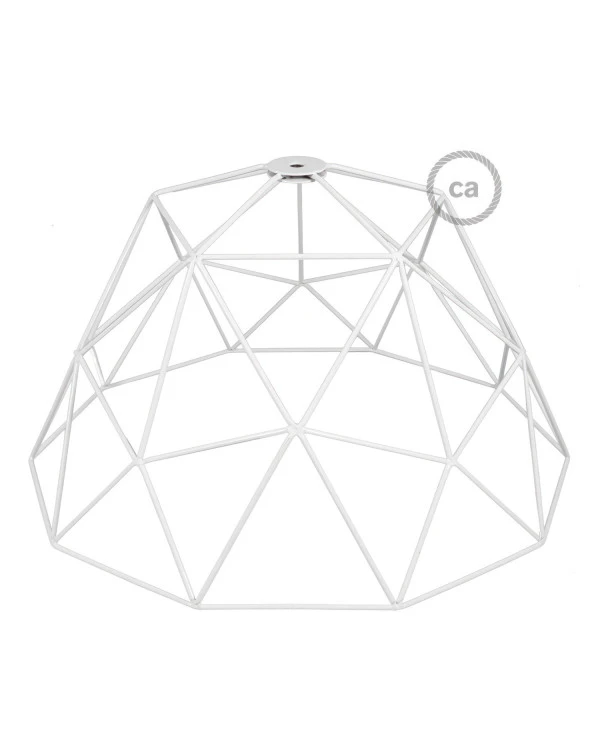 Gabbia XL paralume nudo Dome in metallo con portalampada E27