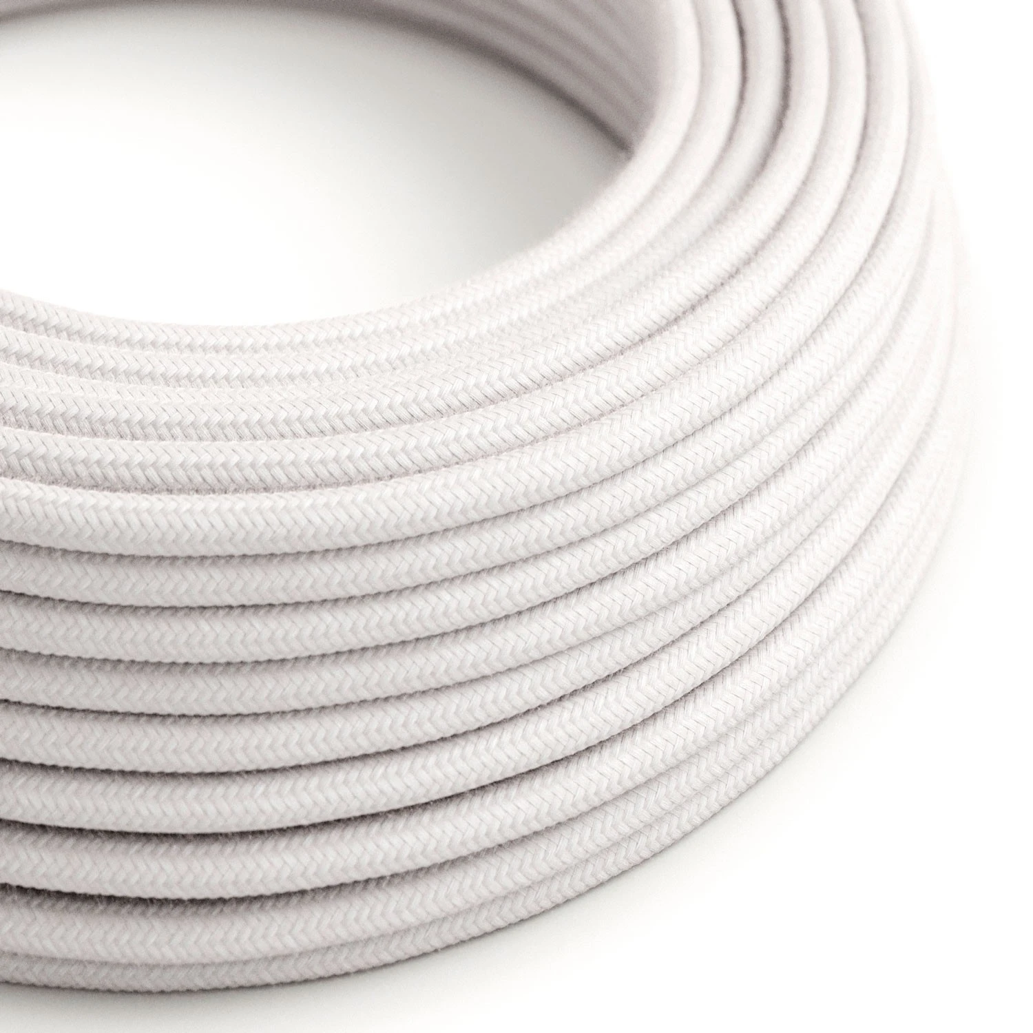 Cavo per illuminazione in cotone Rosa pallido - L'Originale Creative Cables, per impianti a vista di design - RC16