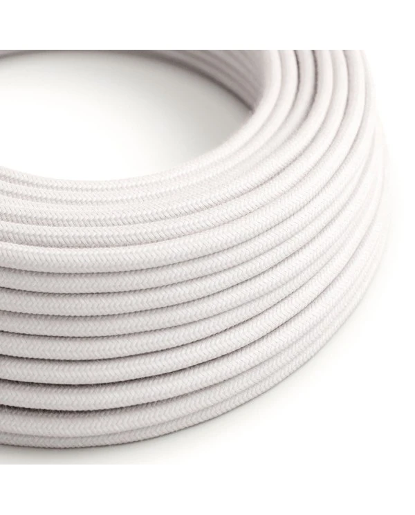 Cavo per illuminazione in cotone Rosa pallido - L'Originale Creative Cables, per impianti a vista di design - RC16