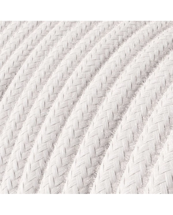 Cavo per illuminazione in cotone Rosa pallido - L'Originale Creative Cables, per impianti a vista di design - RC16