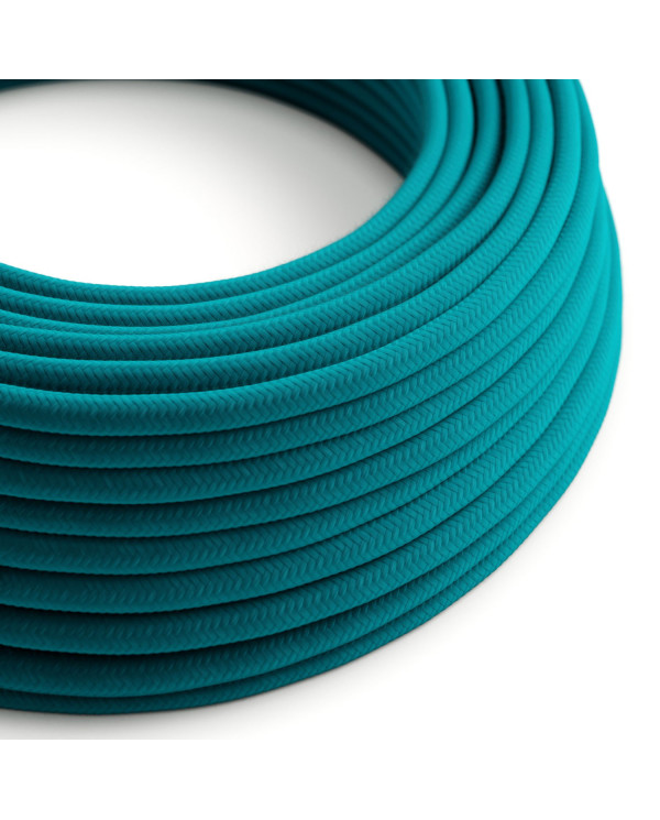 Cavo tessile Ceruleo in cotone - L'Originale Creative-Cables - RC21 rotondo 2x0,75mm / 3x0,75mm