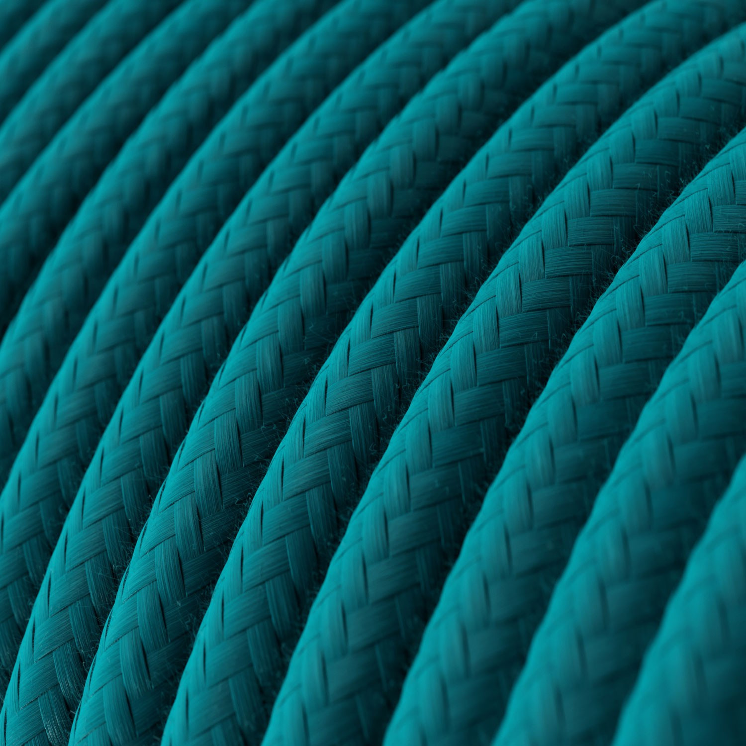 Cavo tessile Ceruleo in cotone - L'Originale Creative-Cables - RC21 rotondo 2x0,75mm / 3x0,75mm