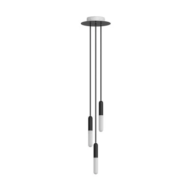 Sospensione a 3 cadute Made in Italy completa di P-Light e Rose-One 200mm