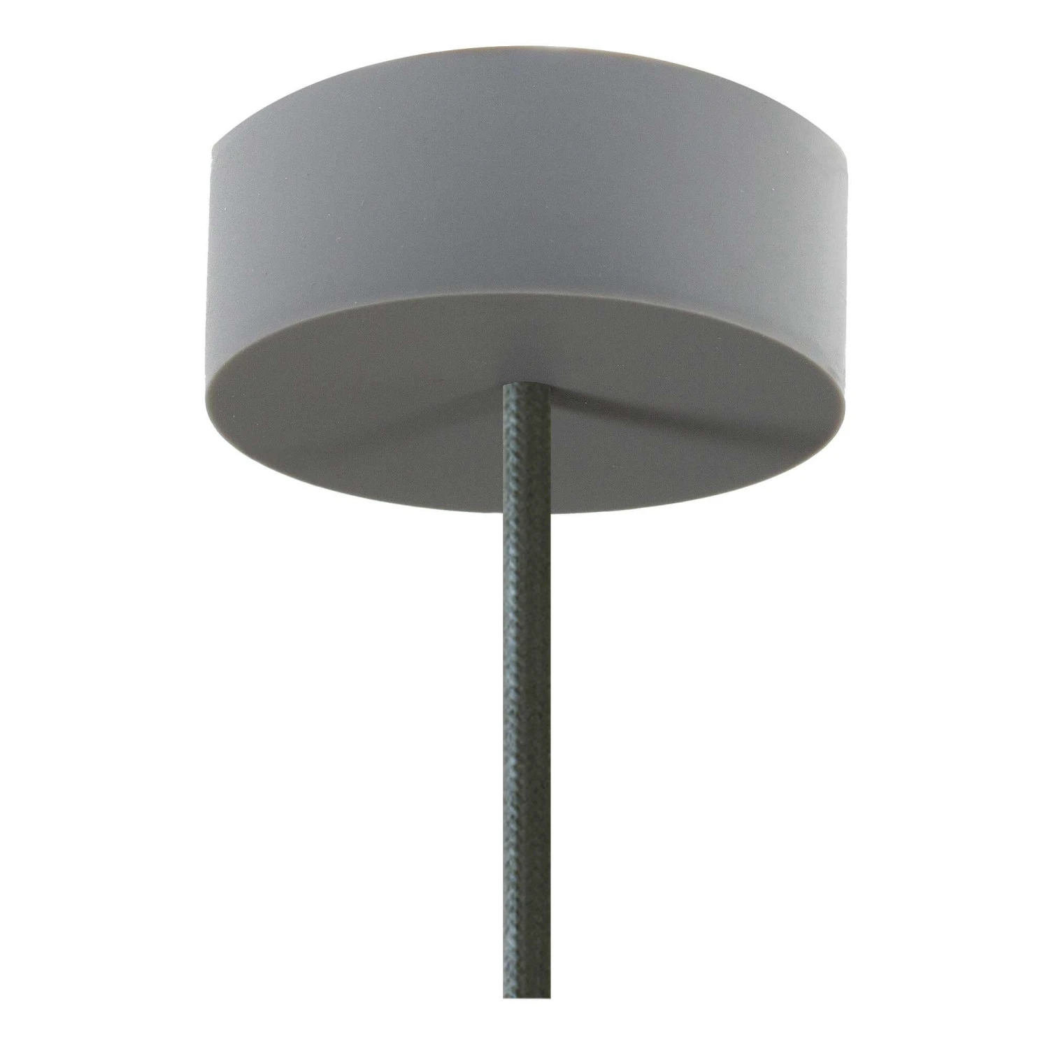 Lampada a sospensione Made in Italy completa di cavo tessile e finiture in silicone