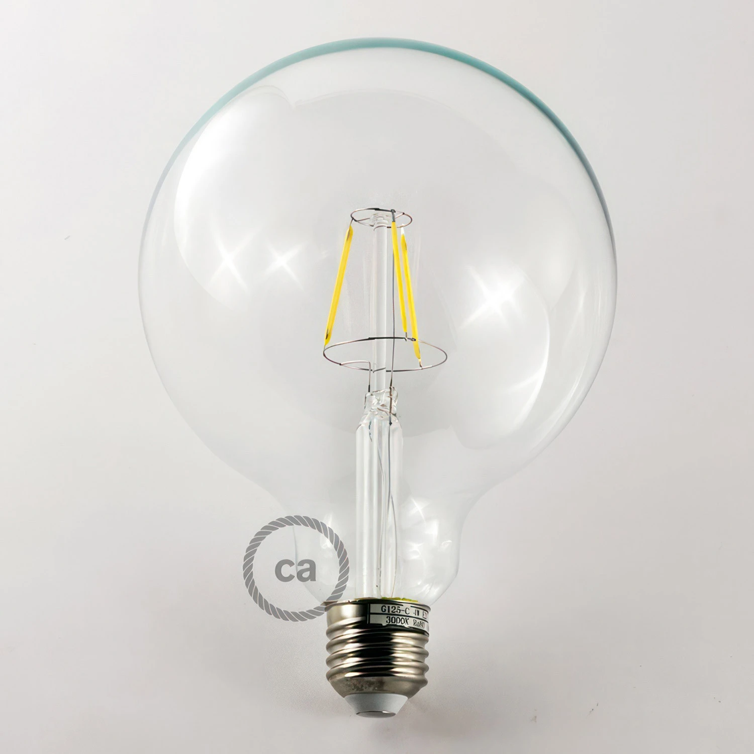 Lampada a sospensione Made in Italy completa di cavo tessile e finiture in silicone