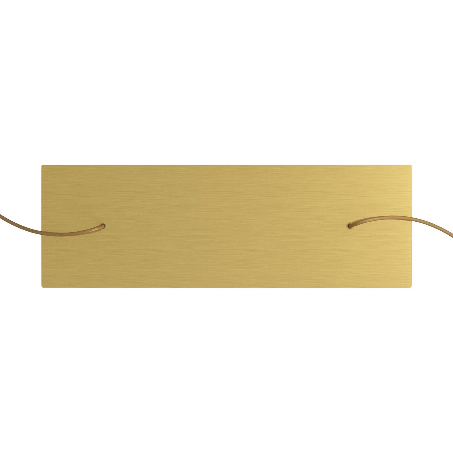 Rosone XXL Rose-One rettangolare a 2 fori e 6 fori laterali, dimensioni 675 x 225 mm