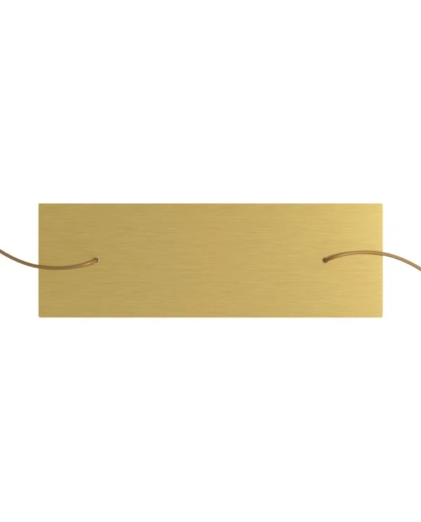 Rosone XXL Rose-One rettangolare a 2 fori e 6 fori laterali, dimensioni 675 x 225 mm