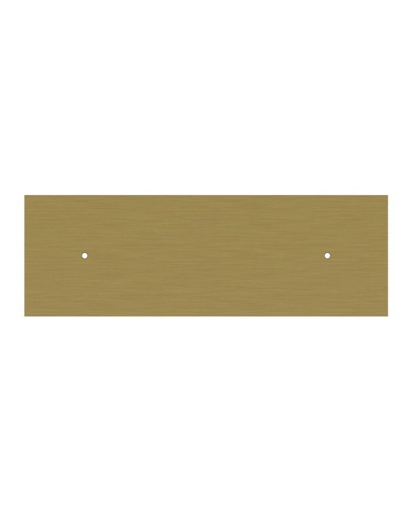 Rosone XXL Rose-One rettangolare a 2 fori e 6 fori laterali, dimensioni 675 x 225 mm
