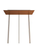 Rosone XXL Rose-One rettangolare a 5 fori e 6 fori laterali, dimensioni 675 x 225 mm
