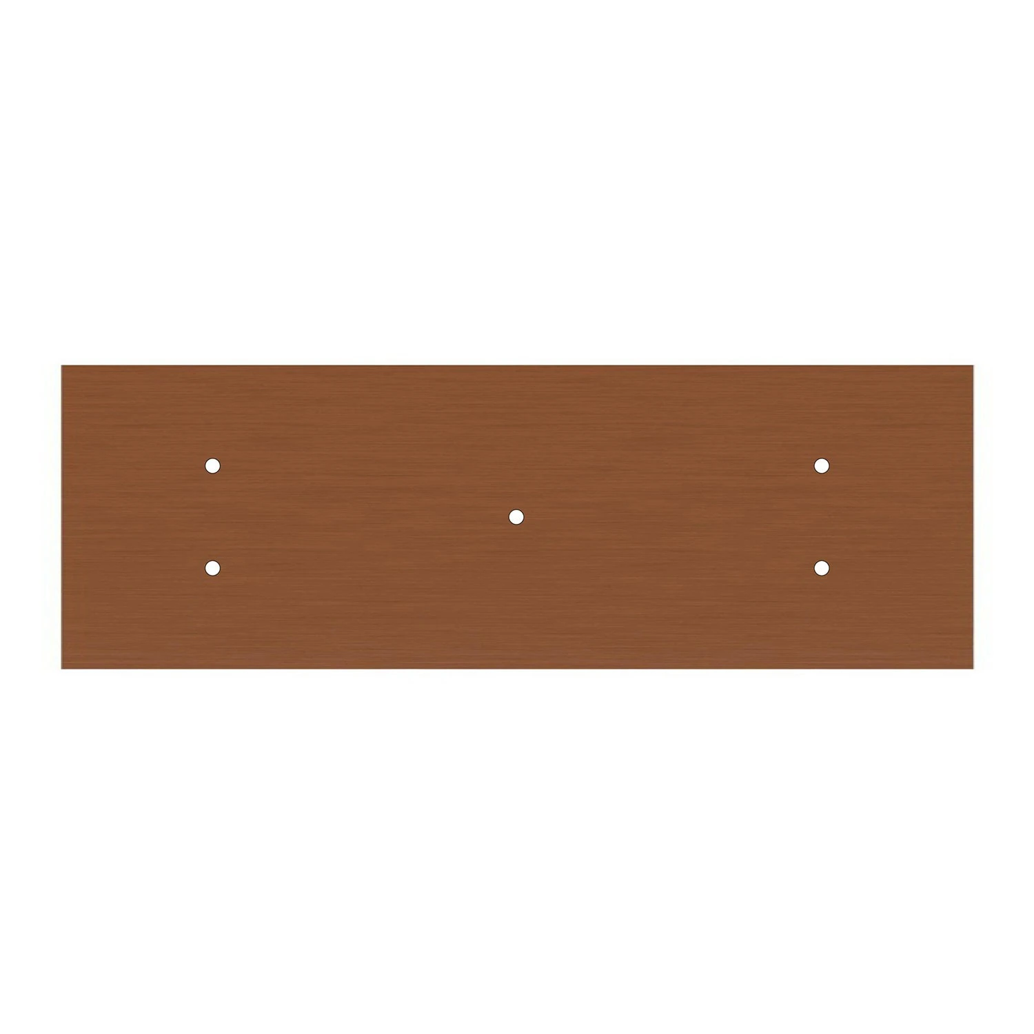 Rosone XXL Rose-One rettangolare a 5 fori e 6 fori laterali, dimensioni 675 x 225 mm
