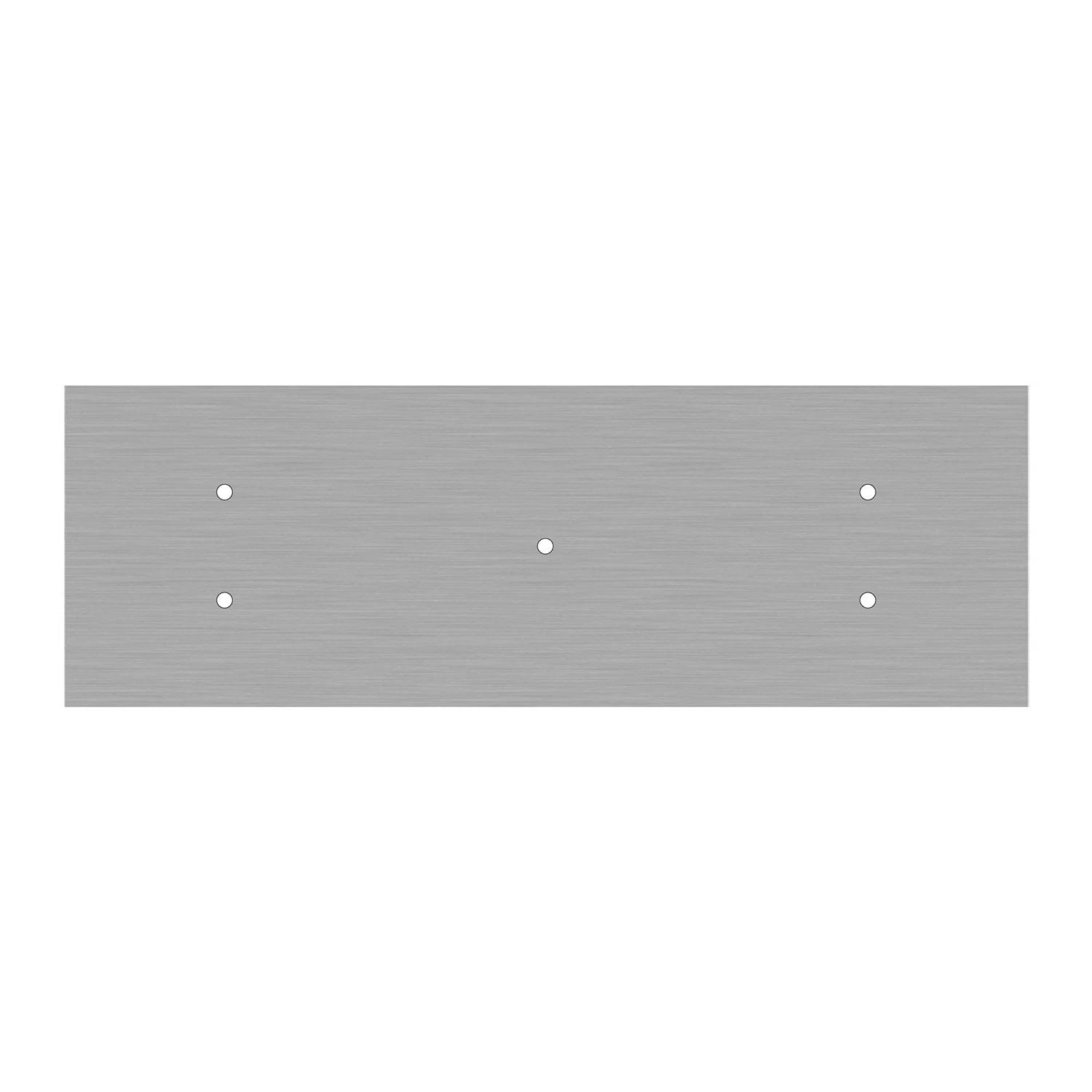Rosone XXL Rose-One rettangolare a 5 fori e 6 fori laterali, dimensioni 675 x 225 mm