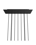 Rosone XXL Rose-One rettangolare a 10 fori e 6 fori laterali, dimensioni 675 x 225 mm