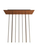 Rosone XXL Rose-One rettangolare a 10 fori e 6 fori laterali, dimensioni 675 x 225 mm