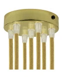 Kit rosone cilindrico in metallo a 7 fori