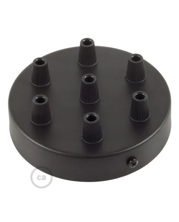 Kit rosone cilindrico in metallo a 7 fori