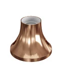 Portalampada metallizzato E27 a parete o soffitto