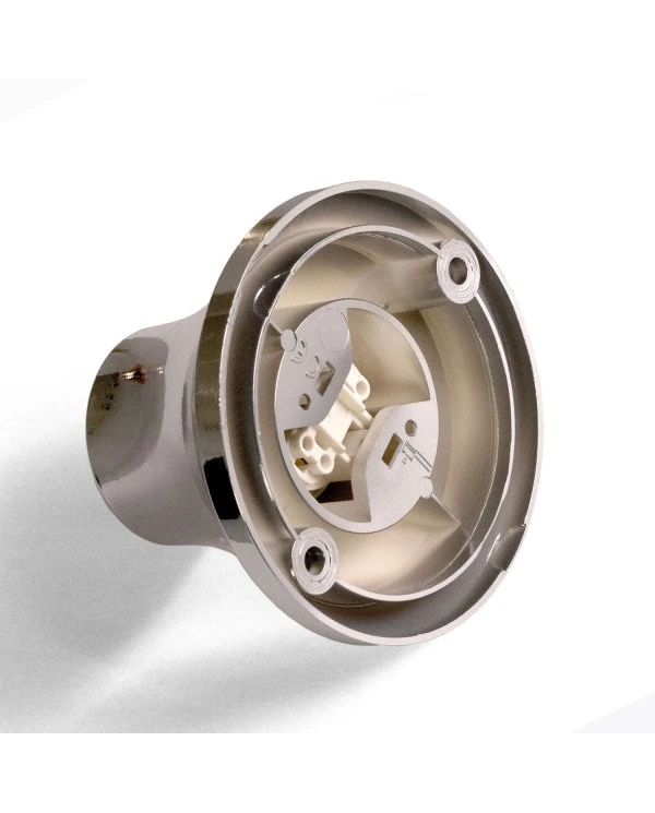 Portalampada metallizzato E27 a parete o soffitto