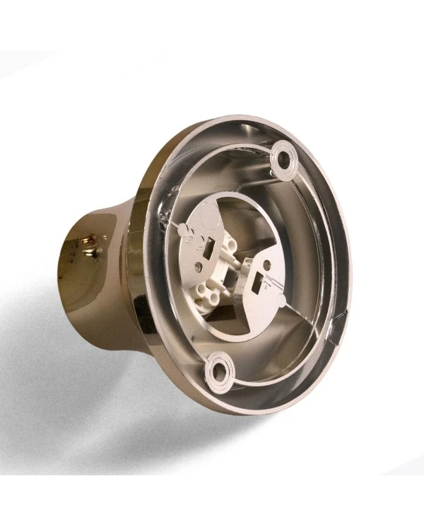 Portalampada metallizzato E27 a parete o soffitto