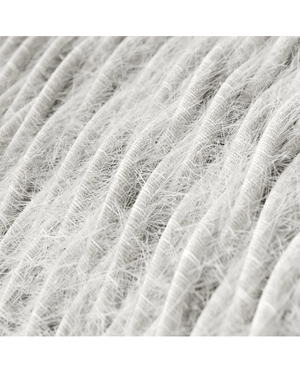 Cavo tessile per illuminazione Bianco Ottico Marlene - L'Originale Creative Cables, pensato per lampade originali - TP01